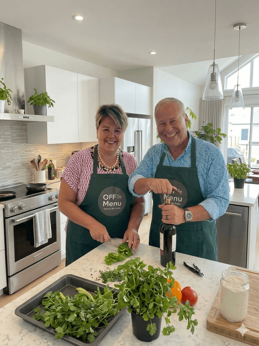 Eveline und Patrick in der Küche